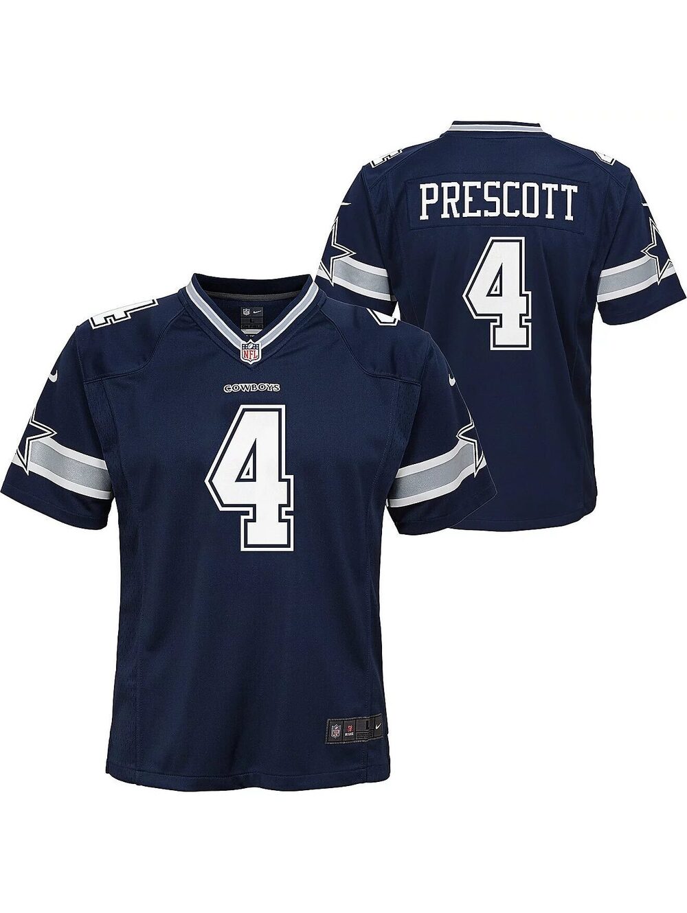 Nike Youth NFL Dallas Cowboys Prescott Jersey Sz Medium 10-12 Years